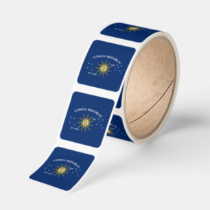 Flag of the Conch Republic, Flag of Key West Square Sticker