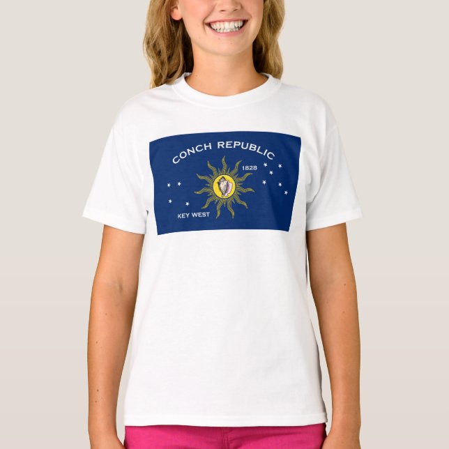 Flag of the Conch Republic, Flag of Key West T-Shirt (Front)