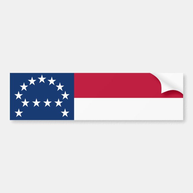 Flag of the Confederate Army of Northern Virginia Bumper Sticker (Front)