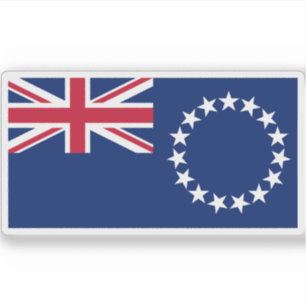 Flag of the Cook Islands, New Zealand Sticker