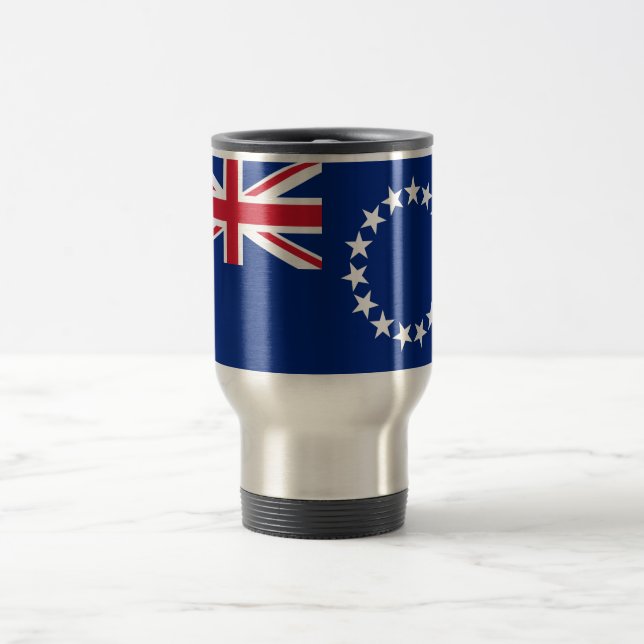 Flag of the Cook Islands Travel/Commuter Mug (Center)