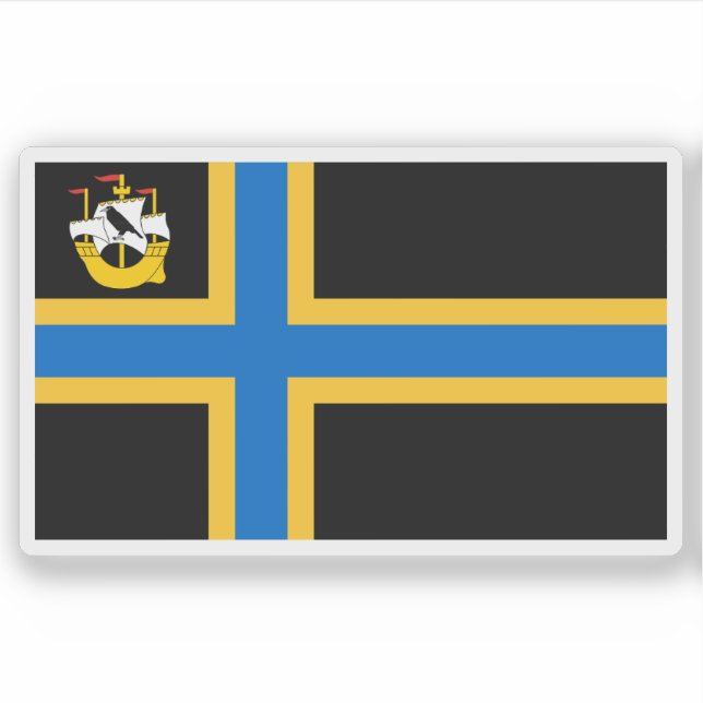 Flag of the county of Caithness, Scotland Sticker (Front)
