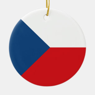 Flag of the Czech Republic Ceramic Ornament