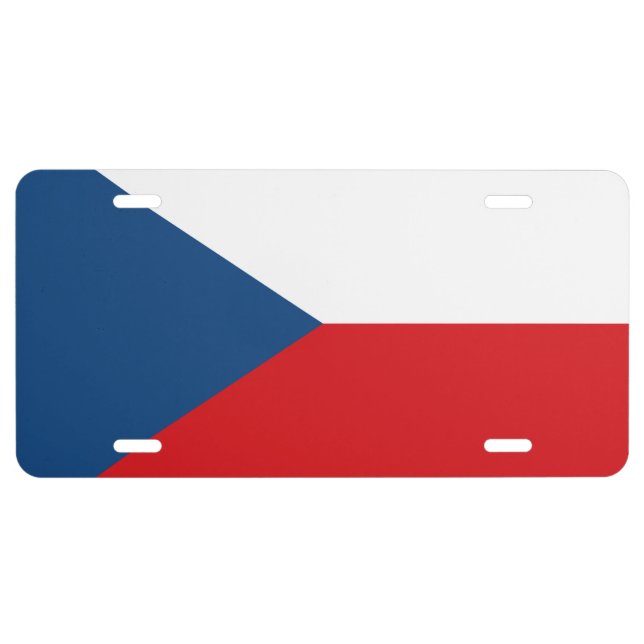 Flag of the Czech Republic License Plate (Front)