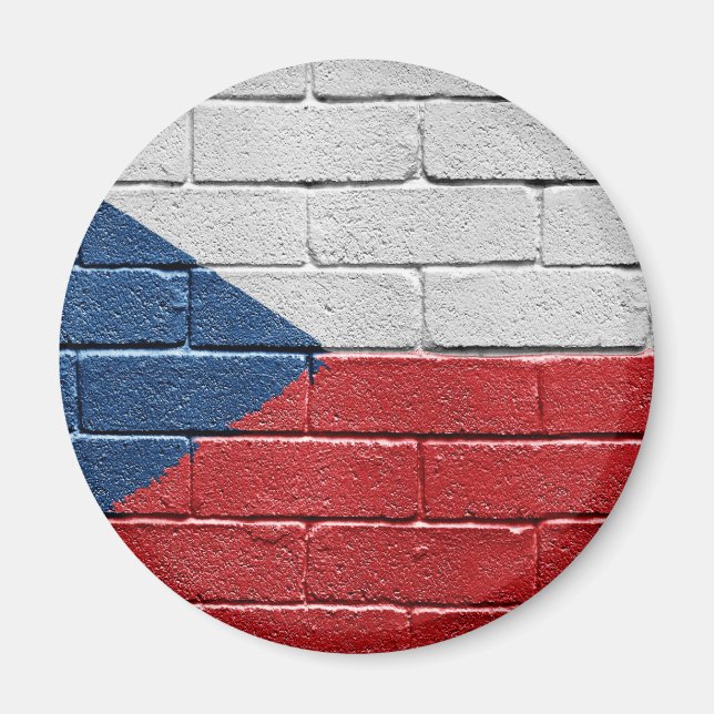 Flag of the Czech Republic Magnet (Front)