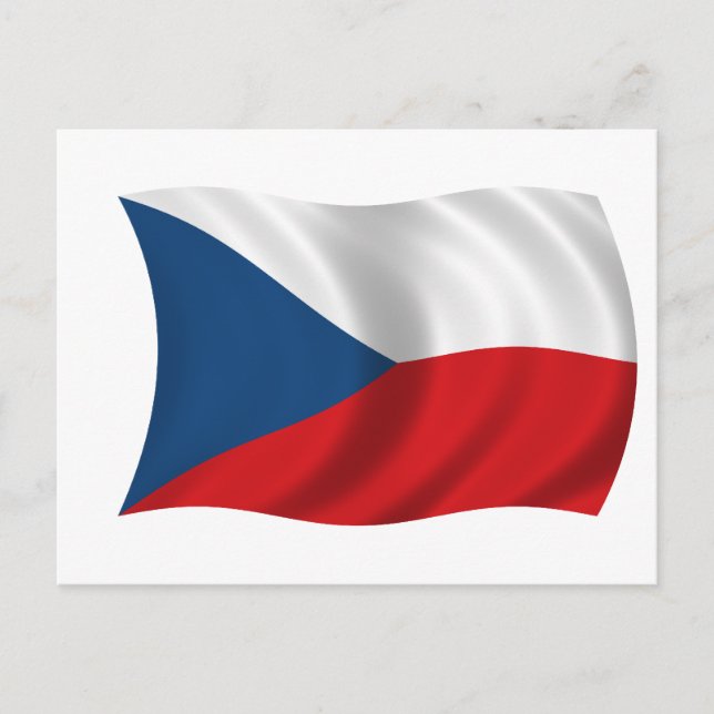 Flag of the Czech Republic Postcard (Front)