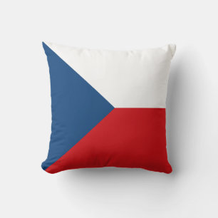 Flag of the Czech Republic Throw Pillow