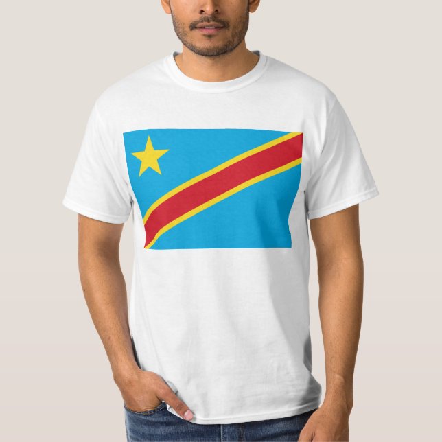 Flag of the Democratic Republic of Congo T Shirt (Front)