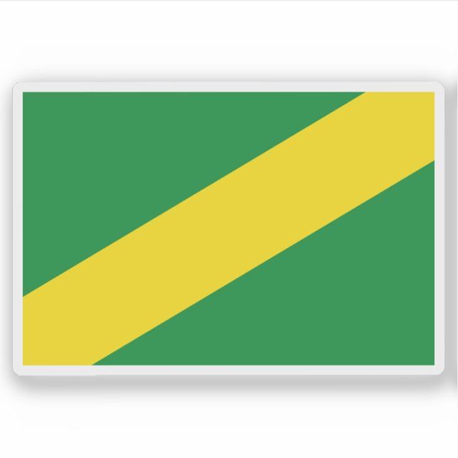 Flag of the department of Madre de Dios, Peru Sticker (Front)
