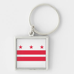 Flag of the District of Columbia (USA) Keychain