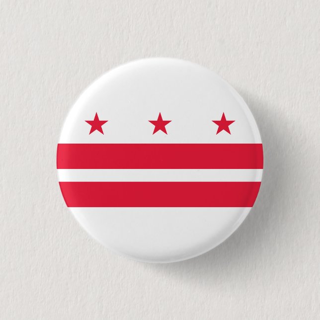 Flag of the District of Columbia (USA) Keychain Button (Front)