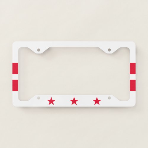 Flag of the District of Columbia USA License Plate Frame