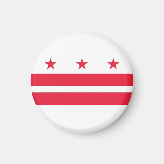 Flag of the District of Columbia (USA) Magnet (Front)