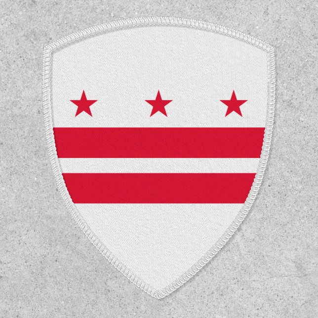 Flag of the District of Columbia (USA) Patch (Front)