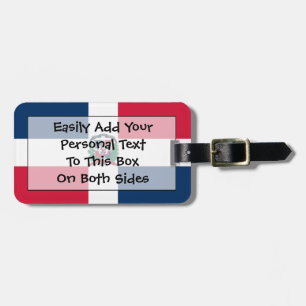 Flag of the Dominican Republic Easy ID Personal Luggage Tag