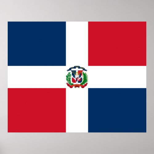 Flag of the Dominican Republic Poster
