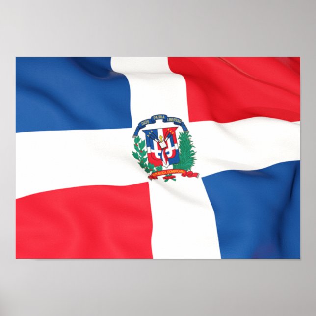 Flag of the Dominican Republic Poster (Front)