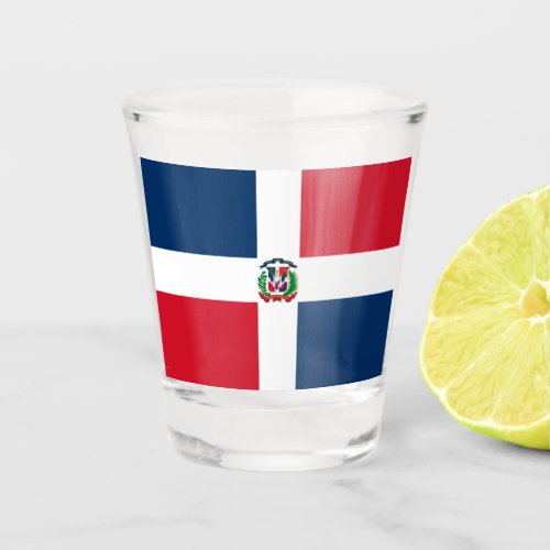 Flag of the Dominican Republic Shot Glass