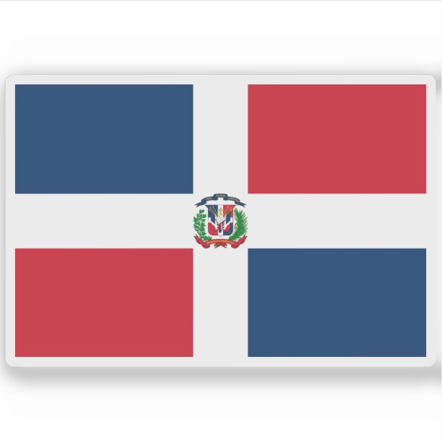 Flag of the Dominican Republic  Sticker (Front)
