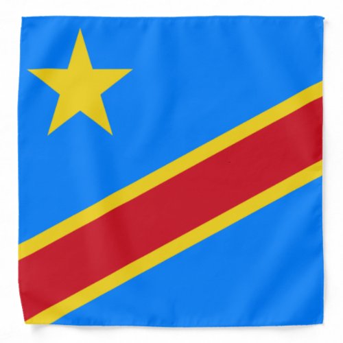 Flag of the DRC Democratic Republic of the Congo Bandana