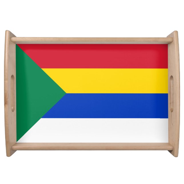 Flag of the Druze Religion Serving Tray (Front)
