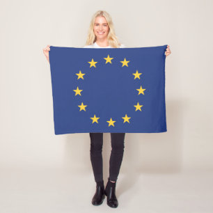 Flag of the European Union Fleece Blanket