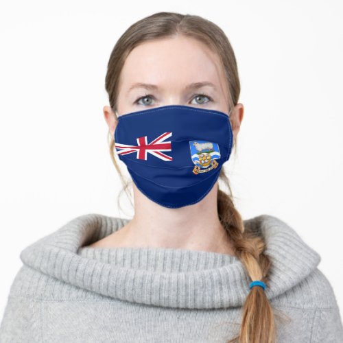 Flag of the Falkland Islands British Territory Adult Cloth Face Mask