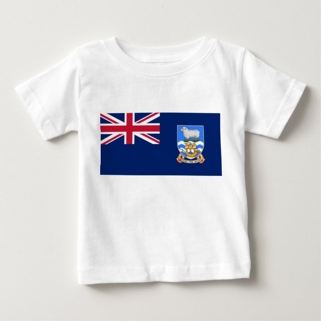 Flag of the Falkland Islands (British Territory) Baby T-Shirt (Front)