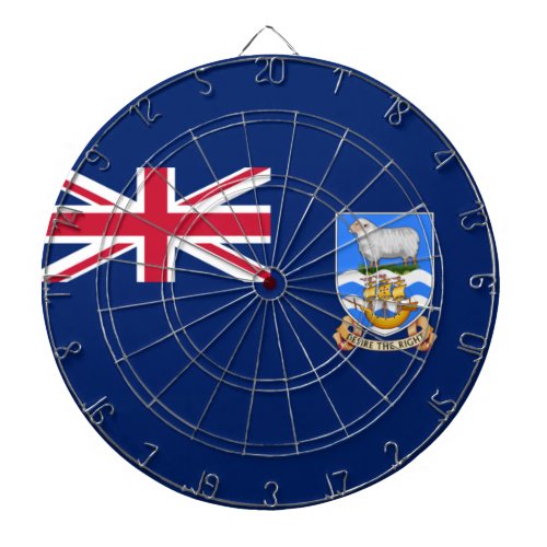 Flag of the Falkland Islands British Territory Dart Board