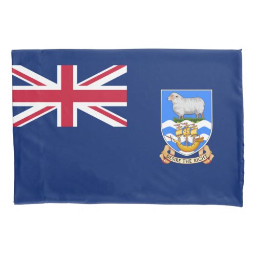 Flag of the Falkland Islands British Territory Pillow Case