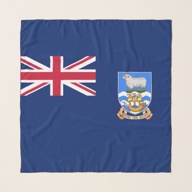 Flag of the Falkland Islands (British Territory) Scarf (Front)