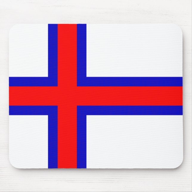 Flag of the Faroe Islands Mouse Pad (Front)