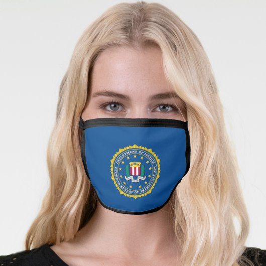 Flag of the Federal Bureau of Investigation (FBI) Face Mask (Worn Her)