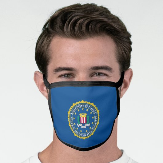 Flag of the Federal Bureau of Investigation (FBI) Face Mask (Worn Him)