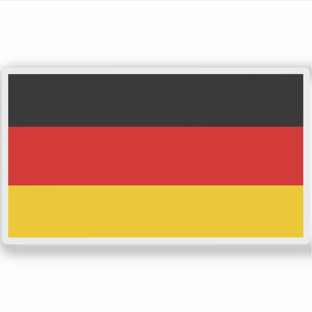 Flag of the Federal Republic of Germany Sticker (Front)