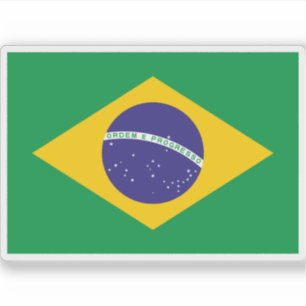 Flag of the Federative Republic of Brazil Sticker