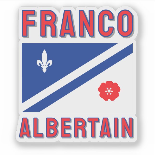 Flag of the Franco Albertain Sticker (Front)