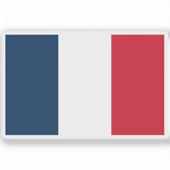 Flag of the French Republic (France) Sticker (Front)