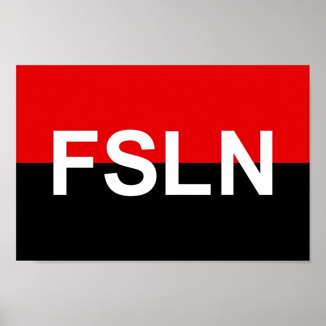 Flag of the FSLN Poster (Front)