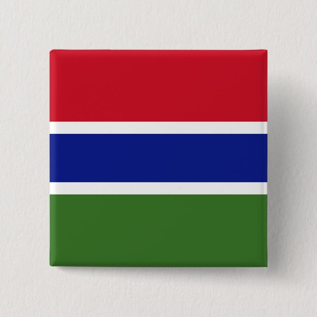 Flag of The Gambia Button (Front)