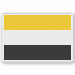 Flag of the Garifuna people, Central America Sticker