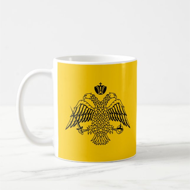 Flag of the Greek Orthodox Church Coffee Mug (Left)