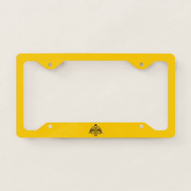 Flag of the Greek Orthodox Church License Plate Frame (Front)