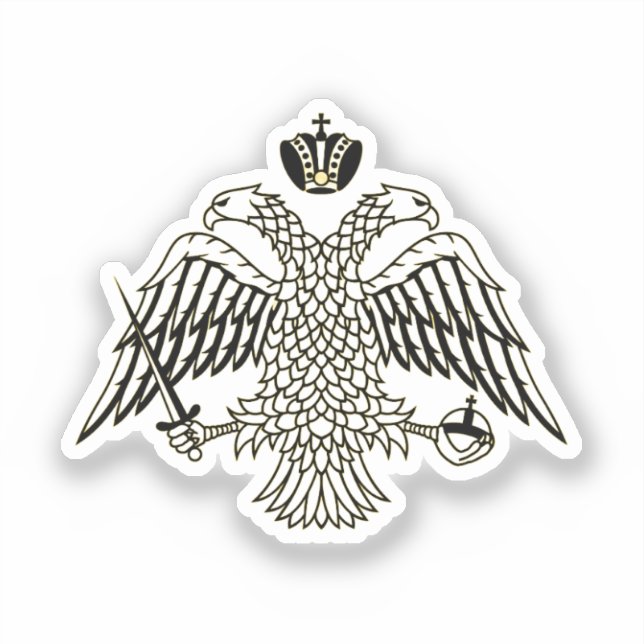 Flag of the Greek Orthodox Church Sticker (Front)