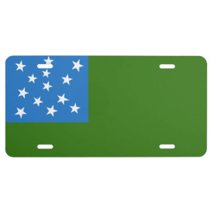 Flag of the Green Mountain Boys License Plate