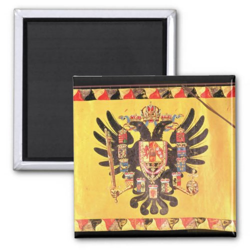 Flag of the Imperial Habsburg Dynasty c1700 Magnet
