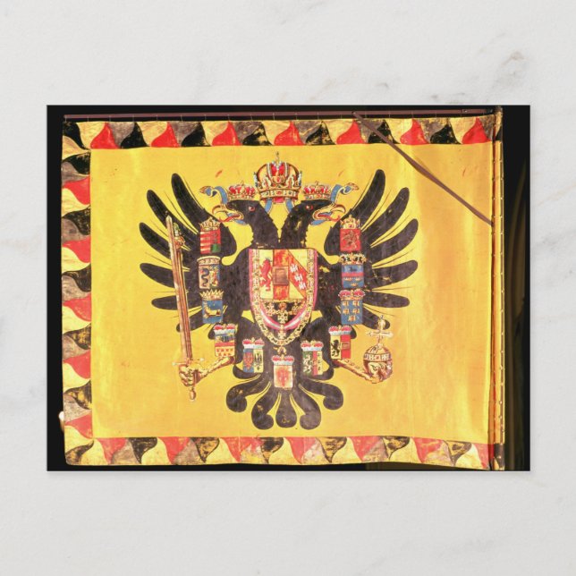 Flag of the Imperial Habsburg Dynasty, c.1700 Postcard (Front)