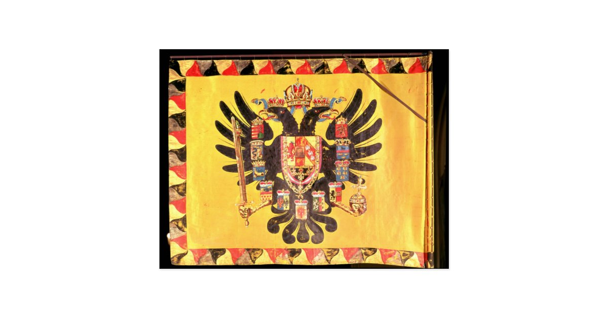 Flag of the Imperial Habsburg Dynasty, c.1700 Postcard