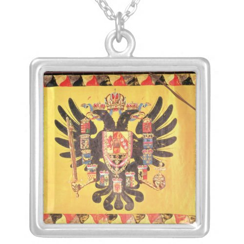 Flag of the Imperial Habsburg Dynasty c1700 Silver Plated Necklace