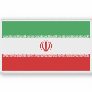 Flag of the Islamic Republic of Iran (Persia) Sticker